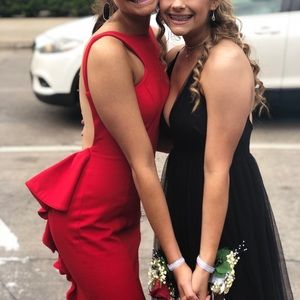 Red long prom dress!